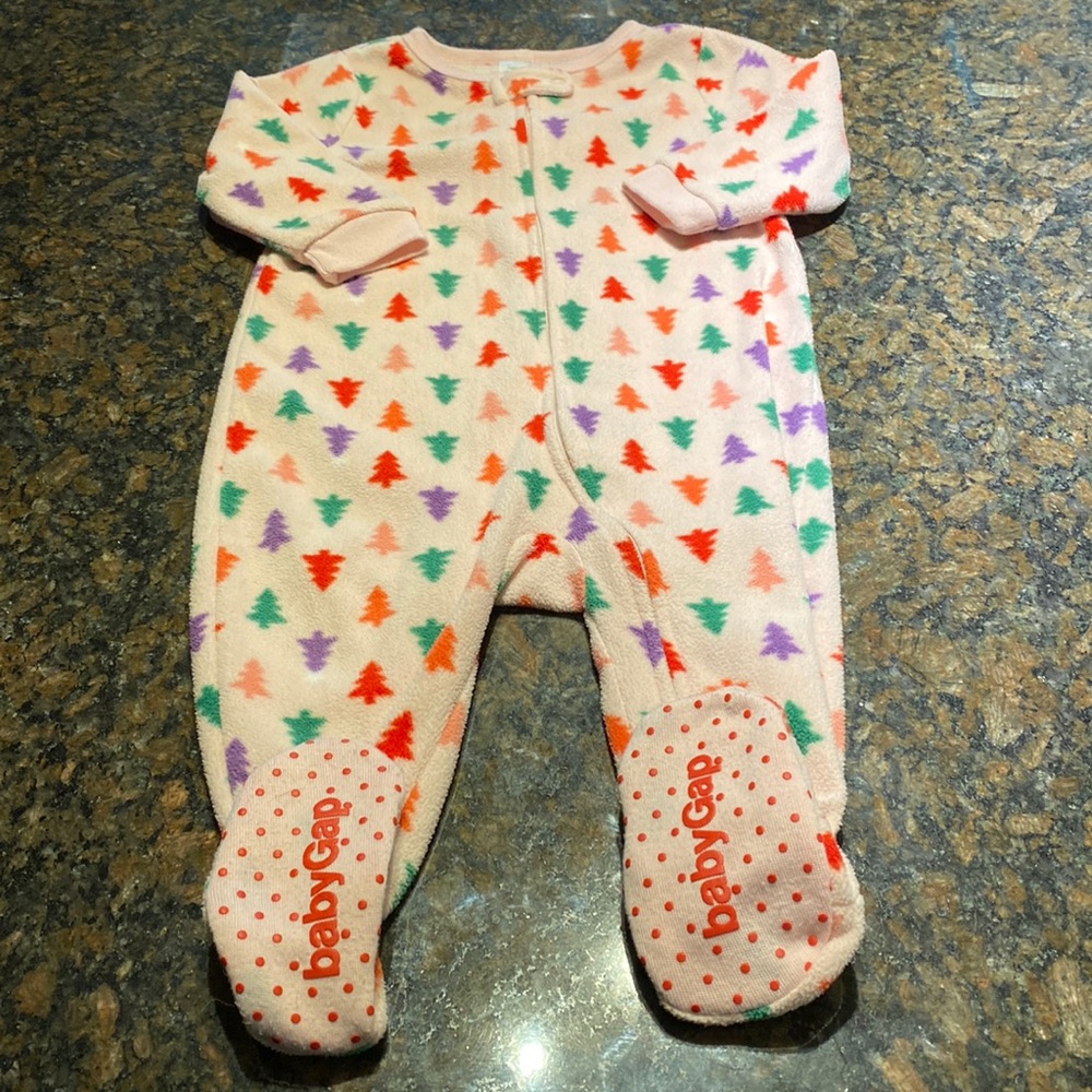 BabyGap fleece footie pajamas - 12-18M